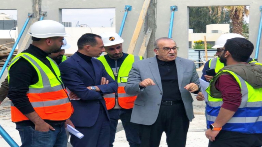 وزير الأشغال يوجّه بتكثيف العمل بتوسعة مستشفى الأميرة إيمان بمنطقة معدي