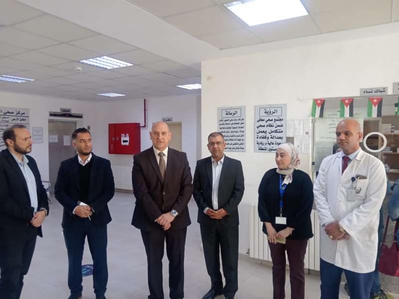 أمين عام الصحة يتفقد المراكز الصحية المناوبة في البلقاء