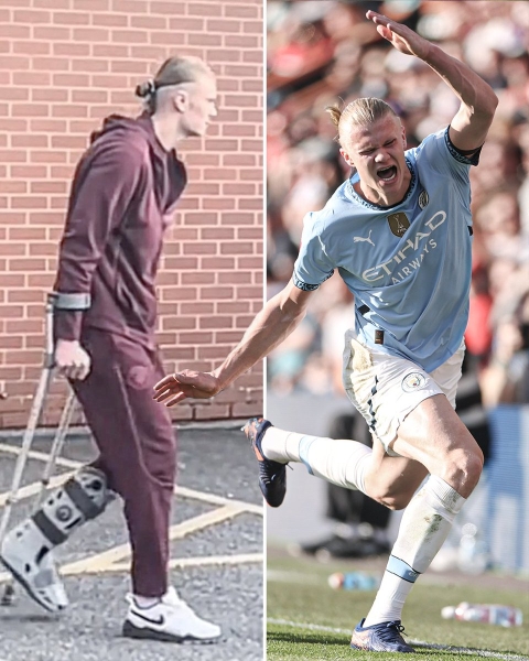 صورة هالاند تثير رعب جمهور مانشستر سيتي