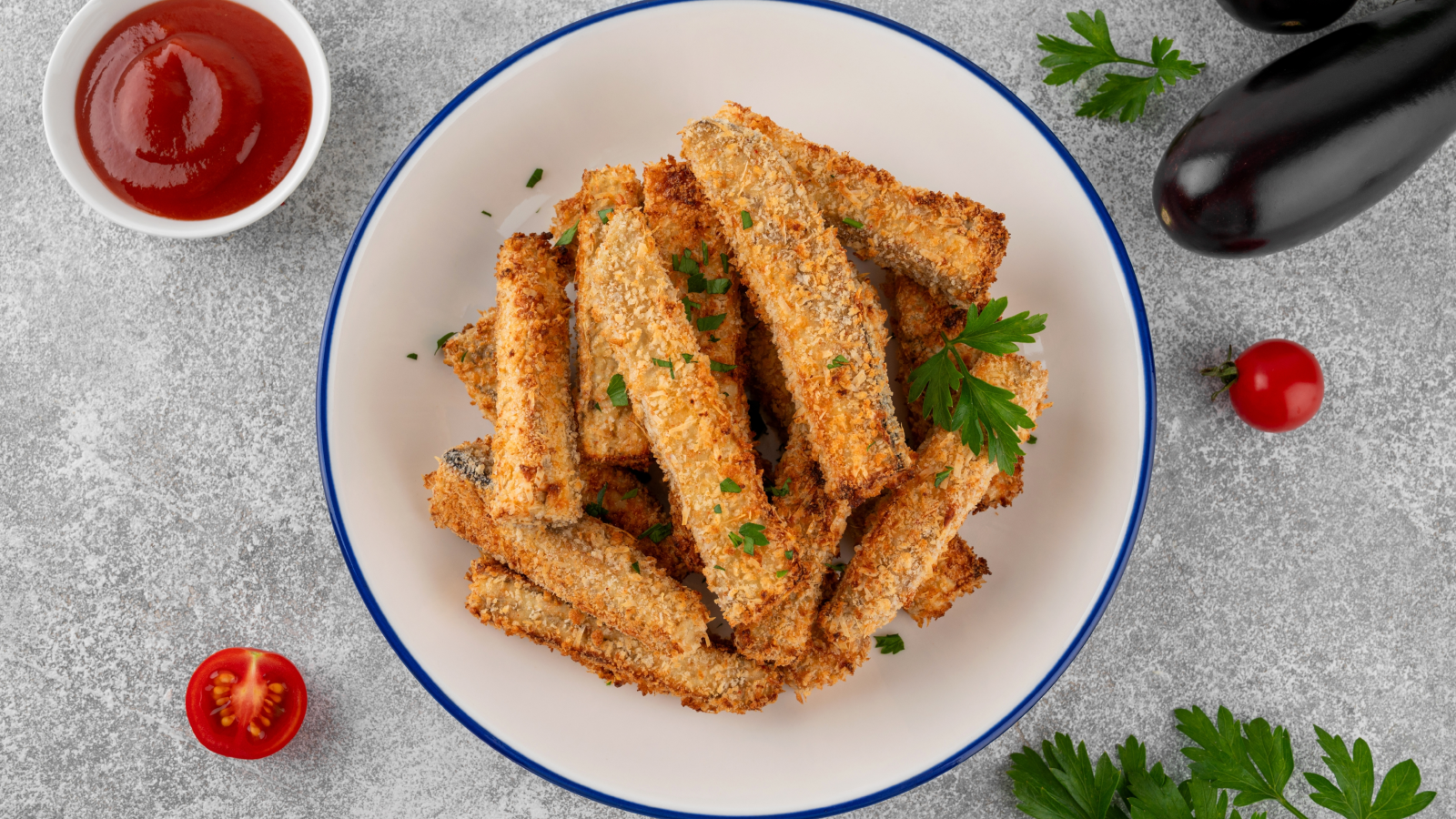 طريقة تحضير أصابع الباذنجان المقرمشة