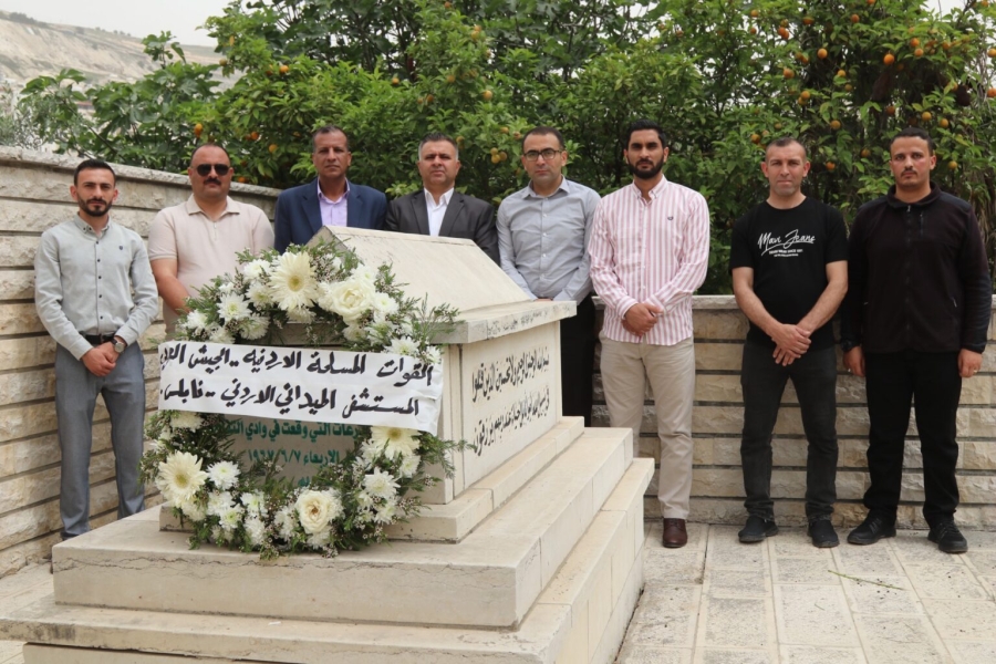 المستشفى الميداني الأردني نابلس 6 يزور أضرحة شهداء معركة وادي التفاح