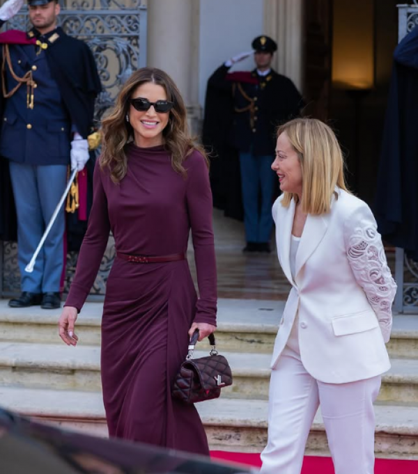 الملكة تلتقي رئيسة وزراء إيطاليا لمناقشة الدعم الإنساني في غزة