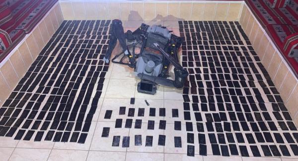 المنطقة العسكرية الجنوبية تحبط محاولة تهريب مواد مخدرة بواسطة طائرة مسيرة