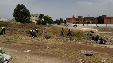 مجلس خدمات إربد ينفذ حملة نظافة مشتركة مع بلدية شرحبيل بن حسنة