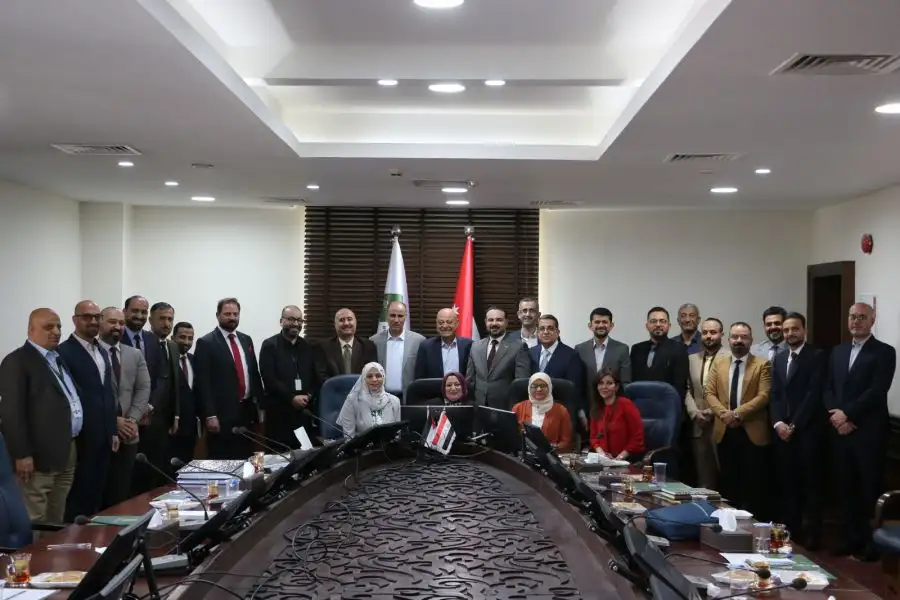 بالصور...وفد عراقي يزور مؤسسة الضمان الاجتماعي