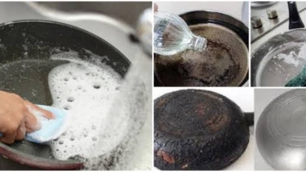 بدون مجهود.. طرق سهلة ومبتكرة لتنظيف الطاسات المحروقة