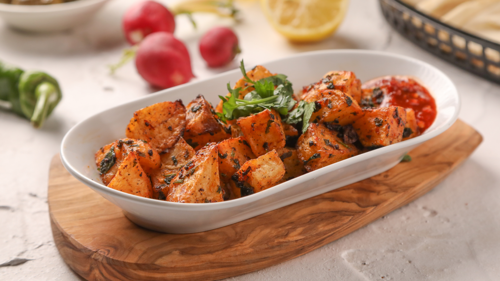 البطاطا الحرة بألذ وأسرع طريقة