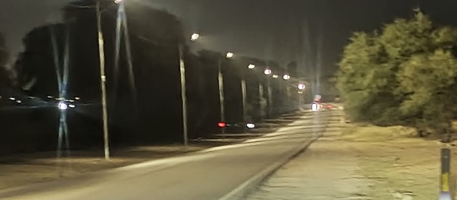 إنجاز مشروع إنارة اجزاء من الطريق الدولي في الأغوار الشمالية