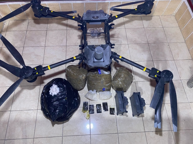 المنطقة العسكرية الجنوبية تحبط محاولة تهريب مواد مخدرة بواسطة طائرة مسيرة