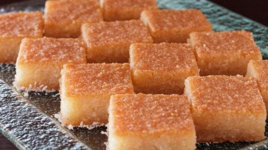 طريقة عمل بسبوسة بالبرتقال في البيت