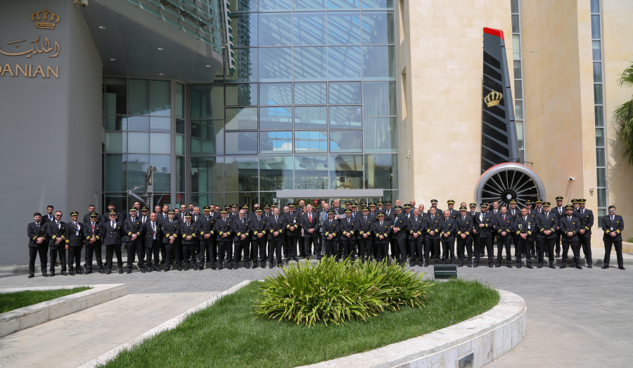 Royal Jordanian honors its pilots in recognition of their contributions on Pilots Day