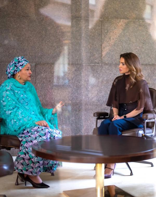 الملكة تلتقي نائبة أمين عام الأمم المتحدة