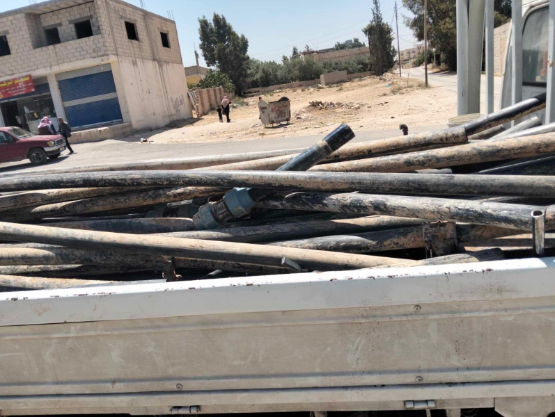 ضبط اعتداءات جديدة على خطوط مياه في الضليل في الزرقاء