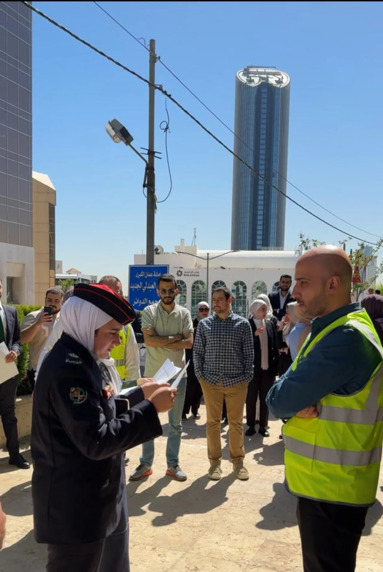 تمرين إخلاء وهمي في غرفة تجارة عمان