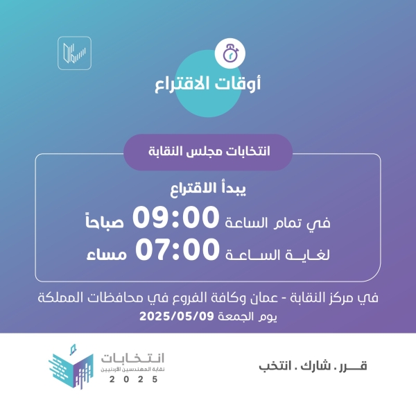 انتخابات نقابة المهندسين الجمعة المقبلة