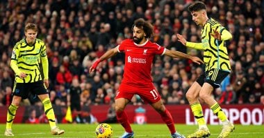 محمد صلاح فى قمة نارية مع ليفربول أمام أرسنال بالدوري الإنجليزي