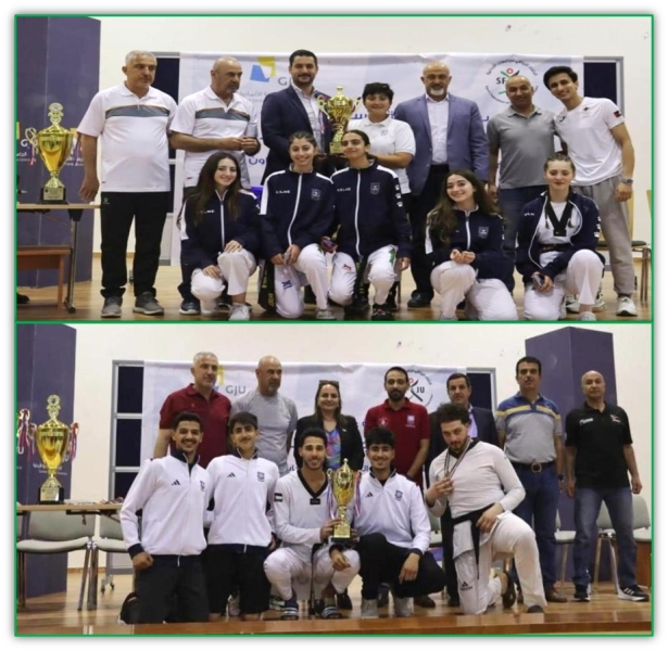 ذهب التايكواندو لطلبة عمان الاهلية في بطولة الجامعات