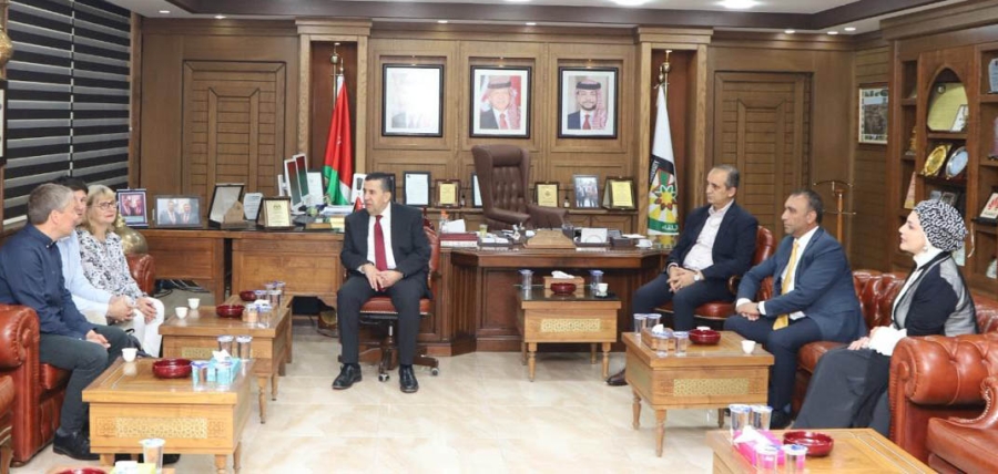 البلقاء التطبيقية تبحث ووفداً ألمانيا تنفيذ المرحلة الثانية من مشروع المدن الإسفنجية