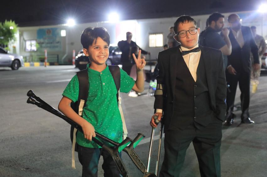 عودة 17 طفلاً إلى قطاع غزة بعد تلقيهم العلاج في المستشفيات الأردنية