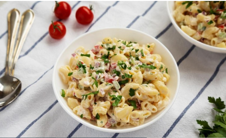 سلطة المكرونة بالمايونيز مثل المطاعم