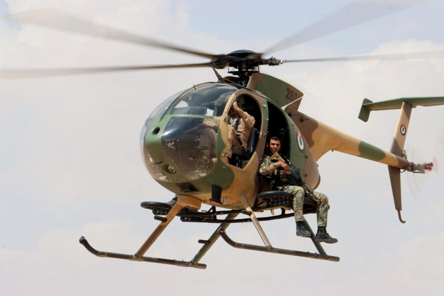 اختتام فعاليات تمرين رماية فرق القناصين من الطائرات العمودية