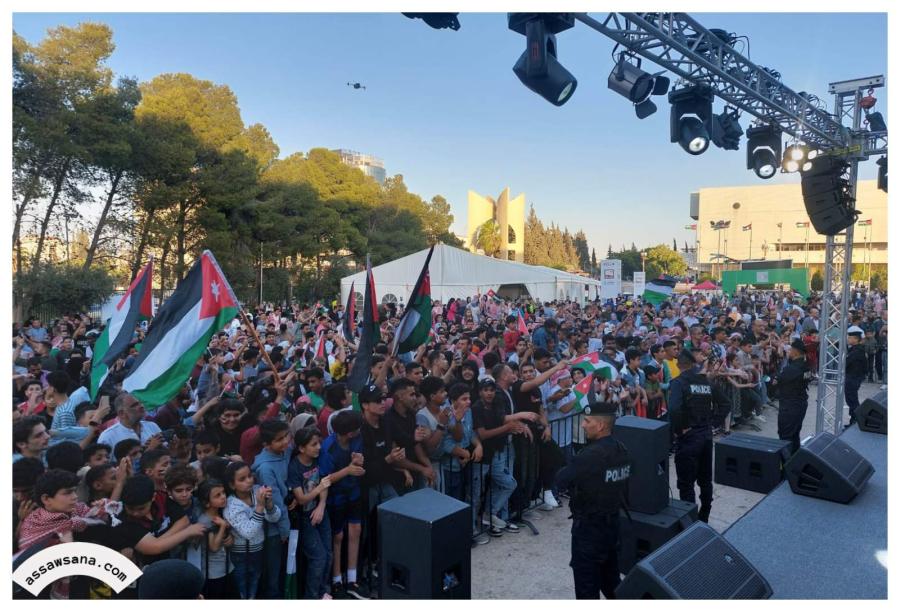 محافظة جرش تحتفل بعيد الاستقلال في ساحة المدرج الجنوبي