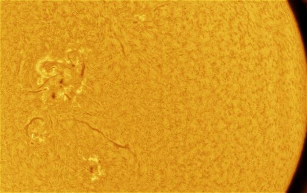 تصوير ألسنة اللهب الشمسية من أبوظبي