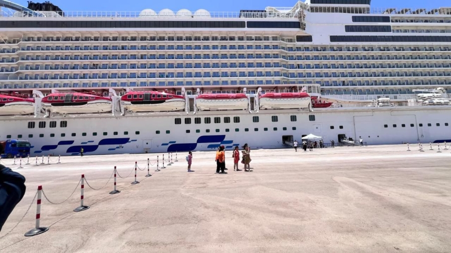 ميناء العقبة يستقبل الباخرة السياحية ارويا 