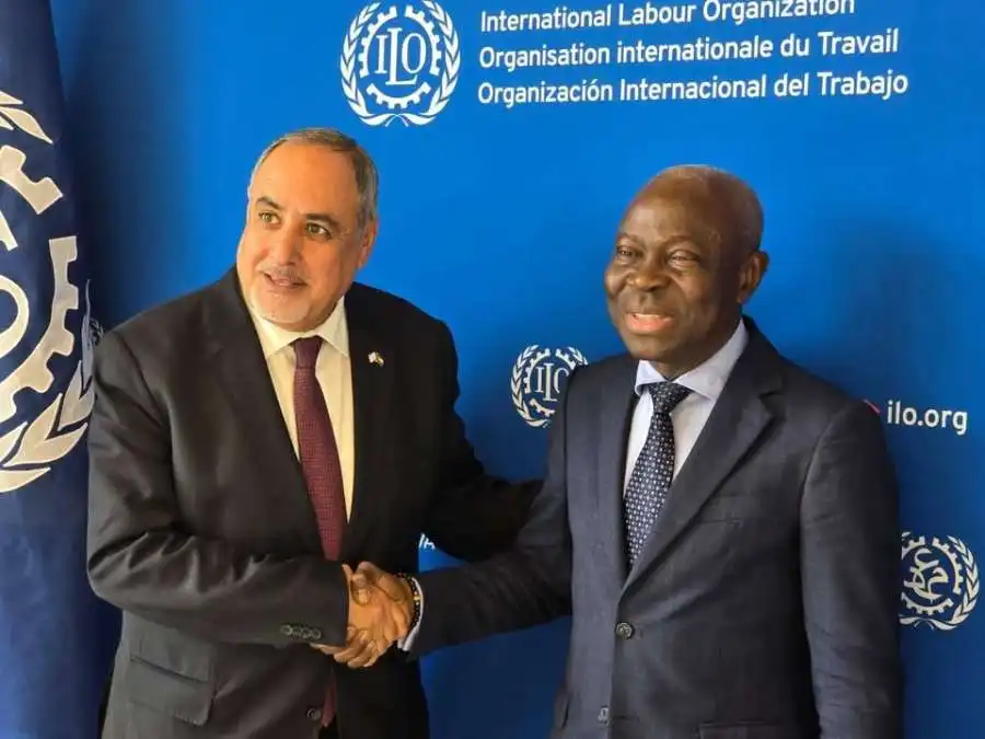 الفناطسة يلتقي مدير عام منظمة العمل الدولية