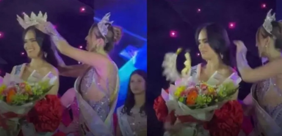 ملكة جمال رفضت تسليم التاج لخليفتها.. ما فعلته مُحرج جداً