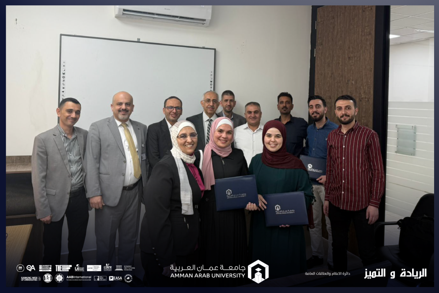 كلية تكنولوجيا المعلومات في عمان العربية تعقد مسابقة الرسالة في خمس دقائق لطلبة الدراسات العليا بنسختها الثالثة