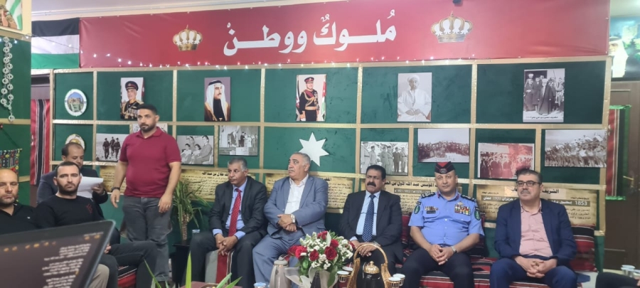 جدارية بعنوان ملوك ووطن في مركز شابات عجلون النموذجي