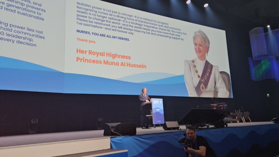 الأميرة منى تشارك بالمؤتمر الثلاثين لمجلس التمريض الدولي
