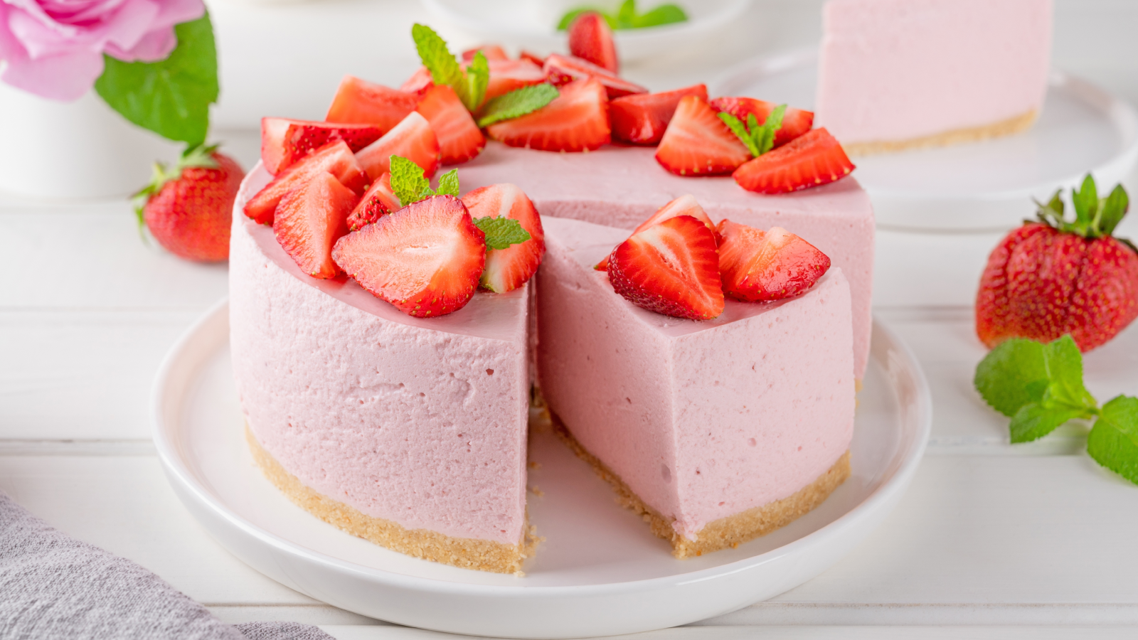 طريقة تحضير تشيز كيك الفراولة من دون فرن