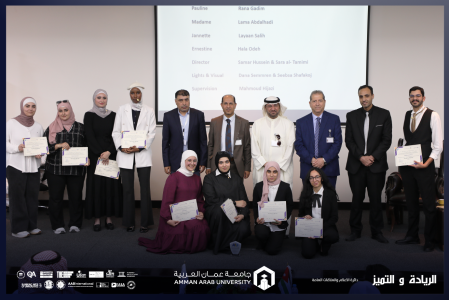 كلية الآداب والعلوم في عمان العربية تبرز مواهب طلبتها في عرض مسرحي مشوق بعنوان  The Perfect Murder