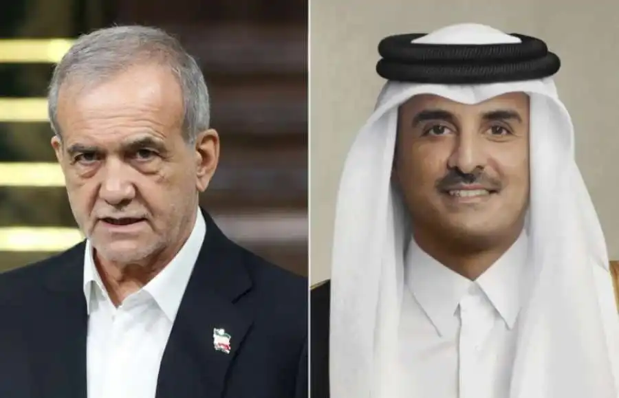 رئيس إيران لأمير قطر: نقدّر دعمكم ولم نستهدفكم بالهجوم