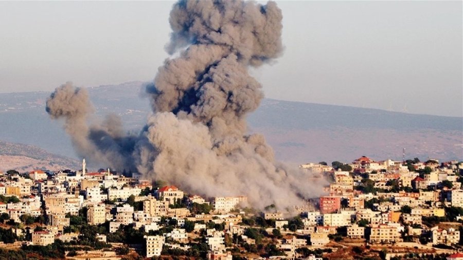 الطيران الإسرائيلي يشن سلسلة غارات عنيفة على النبطية جنوبي لبنان
