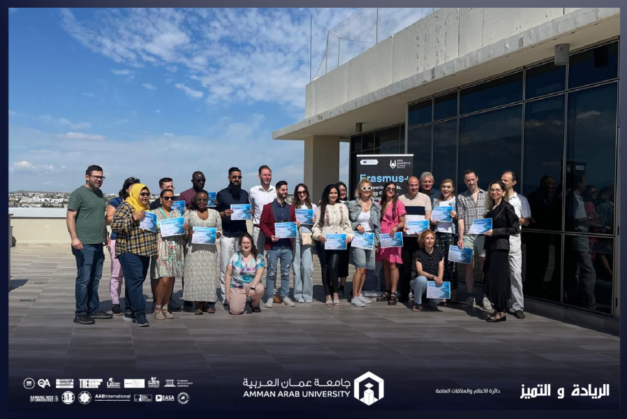 عمان العربية تشارك في أسبوع الموظفين الدولي العاشر في جامعة قبرص المفتوحة المدعوم من (Erasmus+)