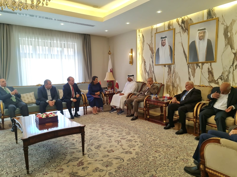 لجنة الأخوة الأردنية القطرية في الأعيان تزور السفارة القطرية