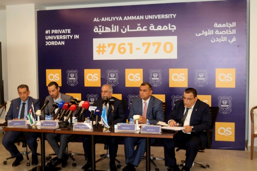 بالصور .. مؤتمر صحفي في عمان الأهلية حول إنجازاتها في التصنيفات العالمية والإعتمادات والبحث العلمي والتعليم التقني