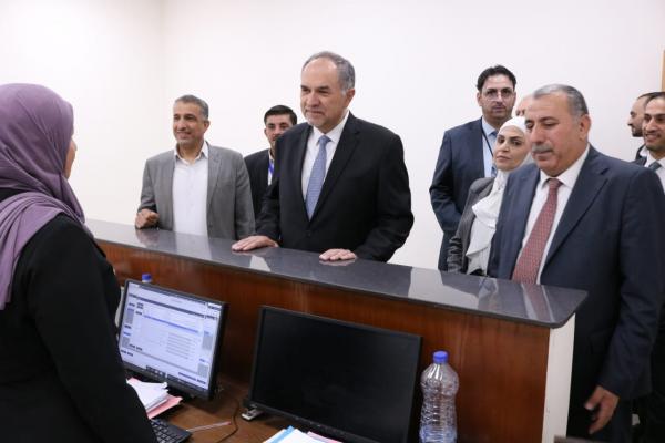 بالصور...التلهوني يتفقد سير العمل في مبنى قصر العدل في معان