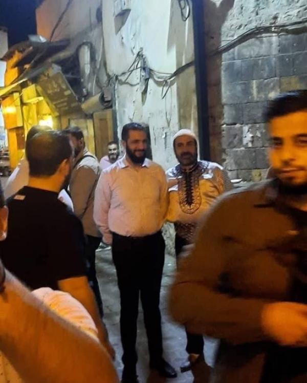 الشرع يفاجئ عريسًا في أحد الحمامات الدمشقية