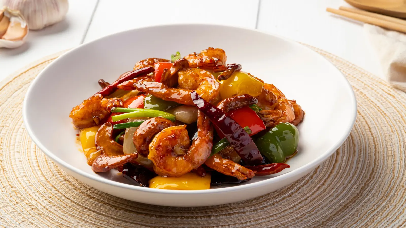 طريقة تحضير الروبيان المقلي مع الكاجو