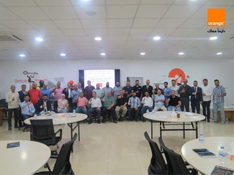 32 شركة وممثلون رسميون في ورشة أورنج الأردن لتعزيز بيئة العمل الآمنة والمستدامة
