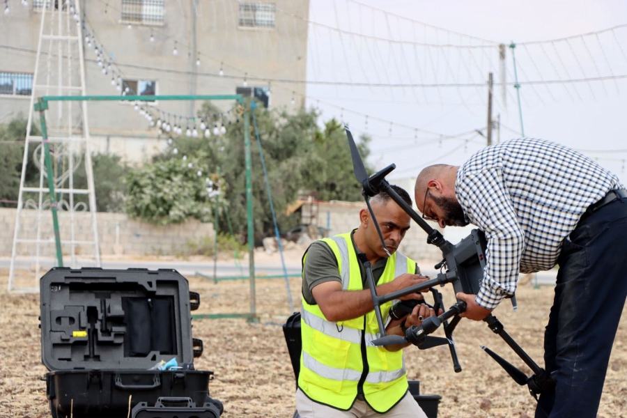 بلدية الوسطية تنفذ مشروع التصوير الجوي باستخدام (الدرون)