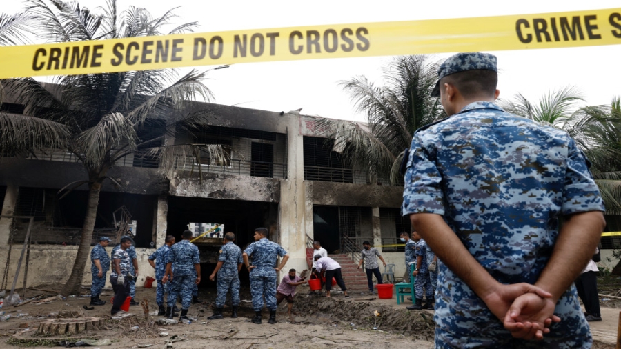 ارتفاع حصيلة ضحايا حادث تحطّم طائرة مقاتلة في بنغلادش إلى 27 قتيلا