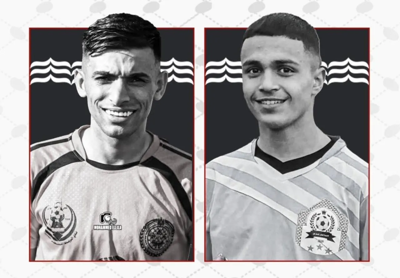 استشهاد لاعبين فلسطينيين في غزة