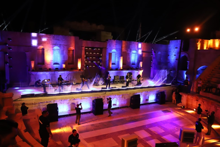 فرقة OCTAVE الأردنية تقدم  إيقاعات معاصرة على المسرح الشمالي بجرش والسودان حاضرة بالثقافة النوبية