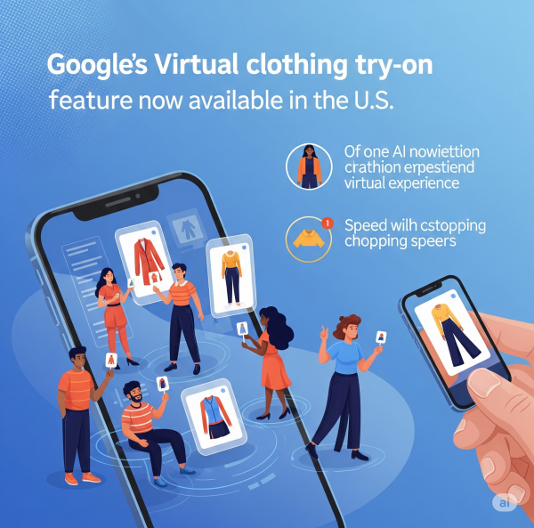 جوجل تطلق ميزة تجربة الملابس الافتراضية بالذكاء الاصطناعي