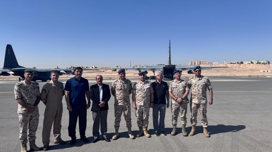 لجنة التوجيه الوطني والإعلام تشارك في الإنزال الجوي الإنساني على غزة برفقة سلاح الجو الملكي (صور)